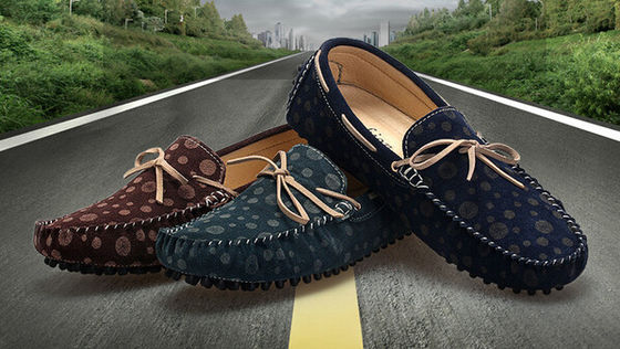 Pria Leisure Loafers Kulit 41 - 45 Ukuran Pria Suede Casual Shoes