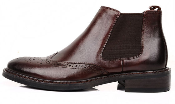 Brogue Style Pria Sepatu Sepatu Sepatu Slip On Full Grain Kulit ukuran Disesuaikan