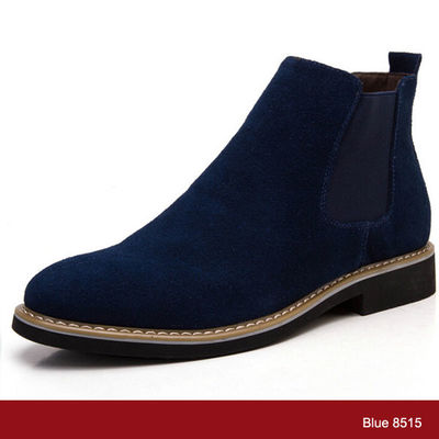 Rubber Outsole Pria Suede Desert Boots Kulit Asli Pria Kasual Kulit Boots