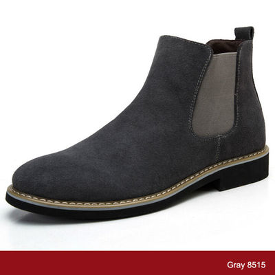 Rubber Outsole Pria Suede Desert Boots Kulit Asli Pria Kasual Kulit Boots