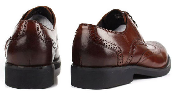 Eropa Desain Pria Sepatu Brogue Boot Gaya Full Grain Kulit Pria Sepatu Pakaian