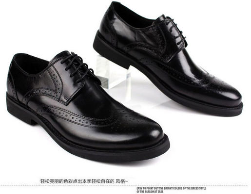 Eropa Desain Pria Sepatu Brogue Boot Gaya Full Grain Kulit Pria Sepatu Pakaian