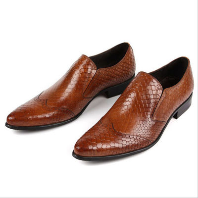 Model Kulit Ular Pria Pakaian Formal Sepatu Kulit Asli Pria Sepatu Mewah Untuk Pesta