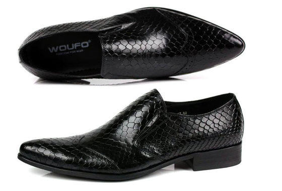 Model Kulit Ular Pria Pakaian Formal Sepatu Kulit Asli Pria Sepatu Mewah Untuk Pesta