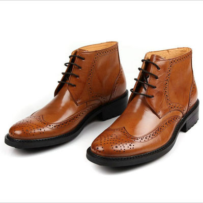 Musim gugur / musim semi Pria Sepatu pergelangan kaki Pria Real Kulit Chelsea Boots