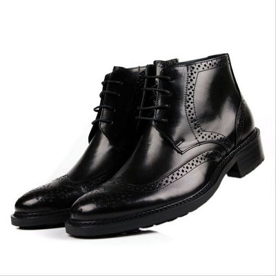 Musim gugur / musim semi Pria Sepatu pergelangan kaki Pria Real Kulit Chelsea Boots