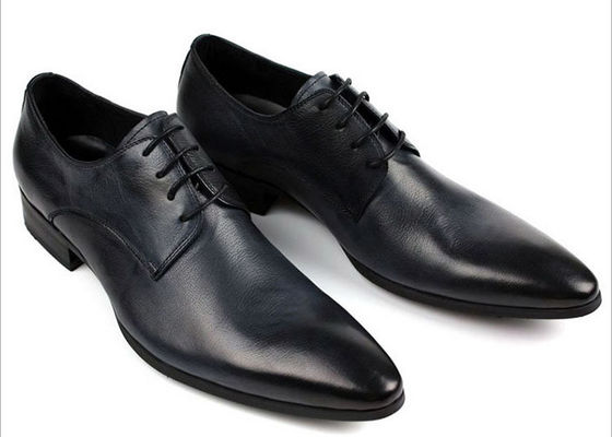 White Leather Men's Wedding Dress Shoes Nyaman / Bernafas / Panas Dengan Kulit Anak Sapi