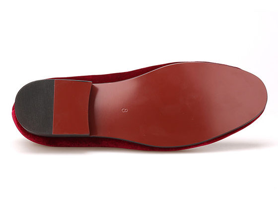 OEM Pria Velvet Loafers bordir Flat Casual Shoes Pria Sepatu Untuk Partai