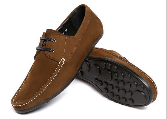 Fashion Flats Pria Loafers Kulit Mewah Sepatu Suede buatan tangan
