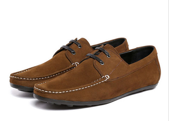 Fashion Flats Pria Loafers Kulit Mewah Sepatu Suede buatan tangan