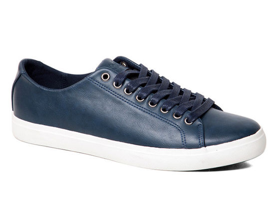Klasik Pria Kasual Sepatu, Bernafas Kulit Dentel Up Flat Sepatu