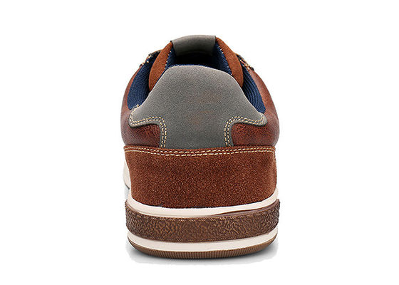 Kulit Men menjahit renda sepatu olahraga pria kasual Slip On Oxford sepatu untuk musim panas