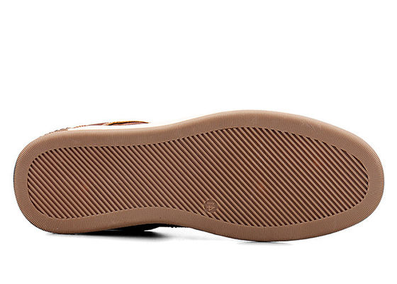 Kulit Men menjahit renda sepatu olahraga pria kasual Slip On Oxford sepatu untuk musim panas