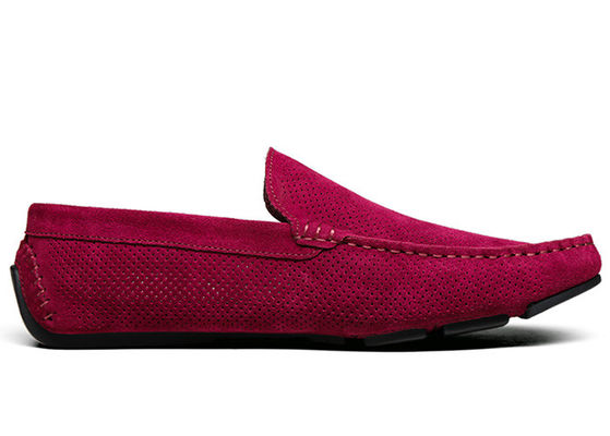 Summer Hollow Outs Pria Suede Casual Loafers, Gommino Kulit Loafers
