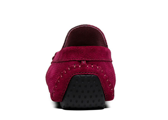 Summer Hollow Outs Pria Suede Casual Loafers, Gommino Kulit Loafers