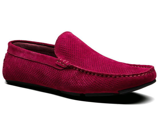 Summer Hollow Outs Pria Suede Casual Loafers, Gommino Kulit Loafers