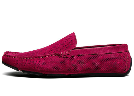 Summer Hollow Outs Pria Suede Casual Loafers, Gommino Kulit Loafers