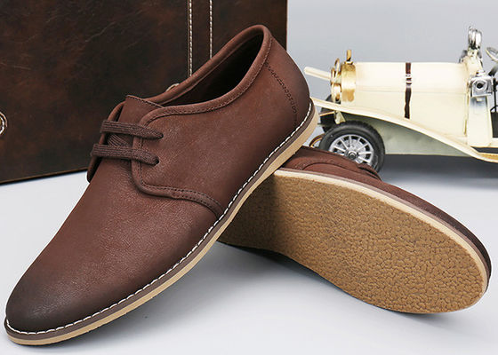 Low Heel Pria Kulit Casual Sepatu Nyaman Suede Atas Pria Casual Oxford Sepatu