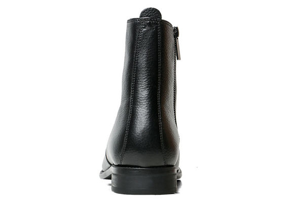 Pernikahan Kulit Asli Pria Sepatu Tulang Belakang Kulit Hitam Sepatu Tinggi