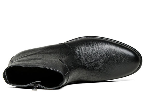 Pernikahan Kulit Asli Pria Sepatu Tulang Belakang Kulit Hitam Sepatu Tinggi
