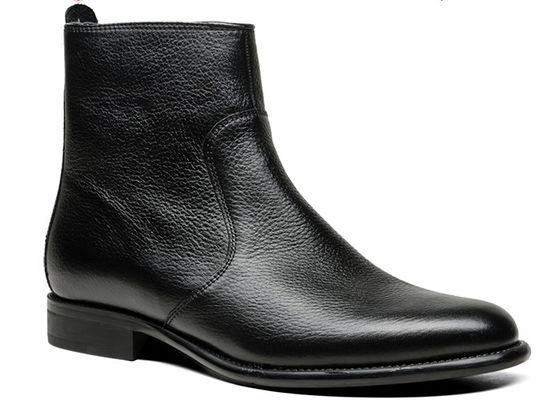 Pernikahan Kulit Asli Pria Sepatu Tulang Belakang Kulit Hitam Sepatu Tinggi