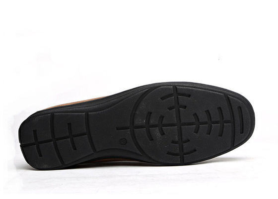 Musim Panas Bernafas Pria Kulit Loafers Brown Round Toe Pria Suede Moccasins