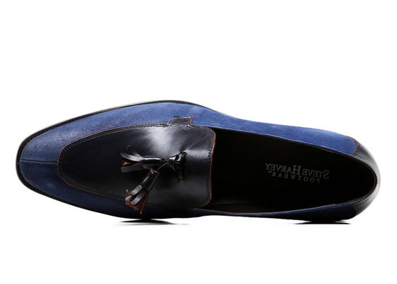 Pria Dewasa Suede Penny Loafers Flat Slip On Pria Moccasin Sepatu Kulit