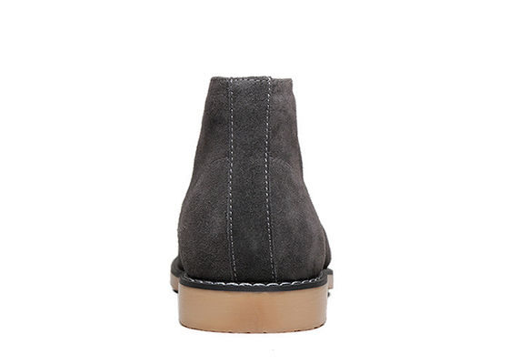 Winter Mens Suede Desert Boots Round Toe Lace - Up Men High Top Casual Shoes