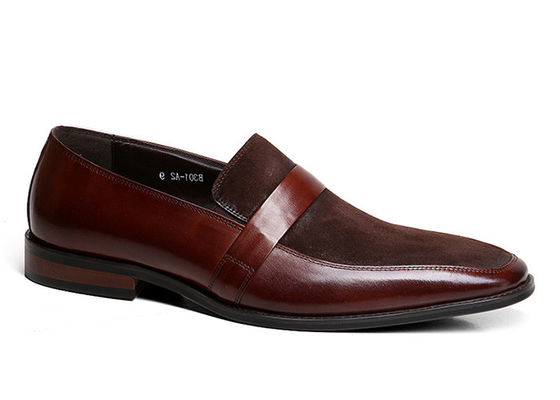 Klasik Pria Kulit Loafers menjahit Handmade Kulit gaun sepatu untuk pesta