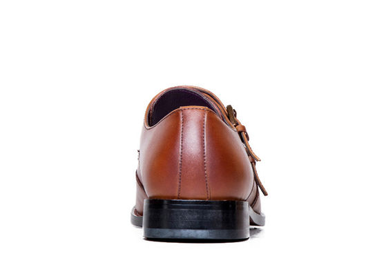 Pria Goodyear sepatu Welted, buatan tangan Double Monk tali sepatu pria