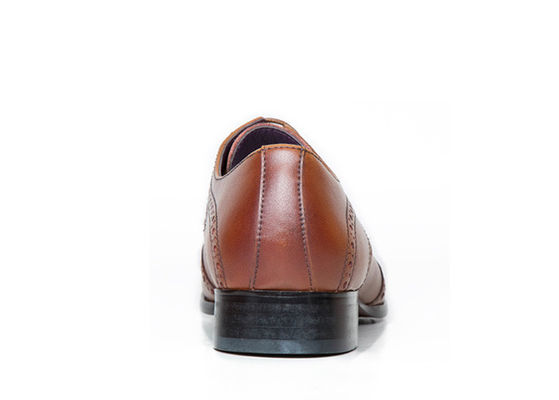 Ukiran Bisnis Pria Casual Brogue Sepatu Goodyear Handmade Pria Dress Sepatu