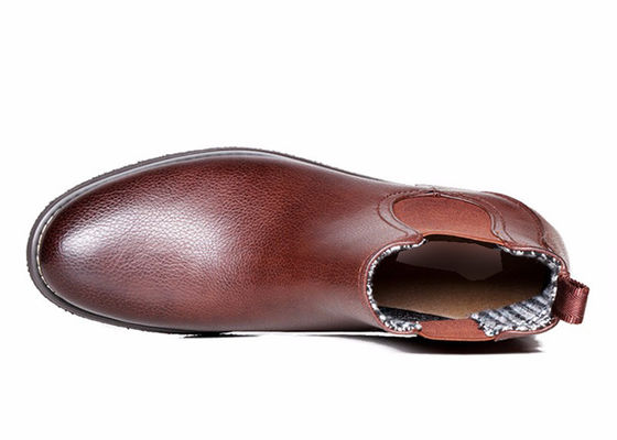 Martin Pria Ankle Boots Round Toe Custom Benar Kulit Brown Boots