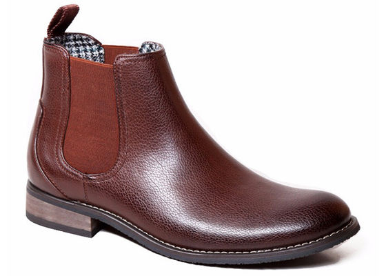 Martin Pria Ankle Boots Round Toe Custom Benar Kulit Brown Boots