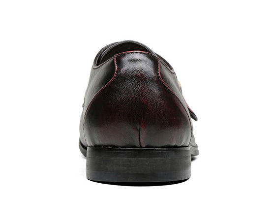 Custom Pria Sepatu Pakaian buatan tangan Brown Monk tali Sepatu Pakaian
