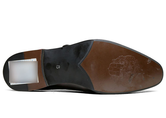 Custom Pria Sepatu Pakaian buatan tangan Brown Monk tali Sepatu Pakaian
