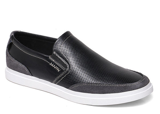Musim panas buatan tangan Pria Slip On Sneakers Hollow Out Pria Hitam Driving Loafers