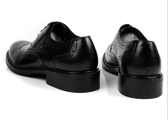 Kasut asli sepatu pakaian pria coklat gelap sepatu musim semi musim gugur