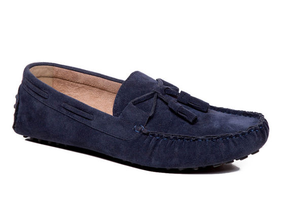 Bernafas Flat Tie Up Sepatu Round Toe Fashion Suede Kulit Pakaian Sepatu