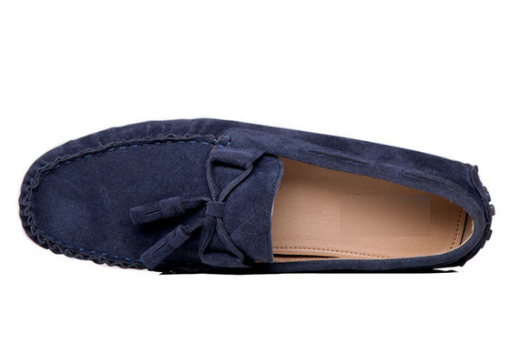 Bernafas Flat Tie Up Sepatu Round Toe Fashion Suede Kulit Pakaian Sepatu