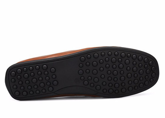 Slip On Mens Soft Moccasin Sepatu Genuine Kulit Flat Gommino Sepatu Mengemudi