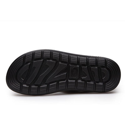 Sandal musim panas kulit pria cokelat, Sandal bawah lembut kasual