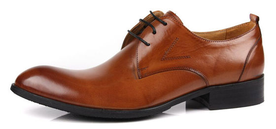 Kafe / Hitam / Brown Pria gaun pengantin Sepatu Bakar Pria Berujung Sepatu