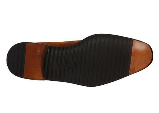 Tangan Pria Brown Kulit Brogue Sepatu, Goodyear Pria Monk tali gaun Sepatu