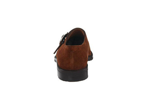 Tangan buatan laki-laki sepatu Oxford renda, kulit asli Monk tali sepatu Brogue