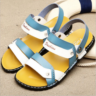Pria mewah Summer Slip On Sandal, Sandal kulit buatan tangan khusus