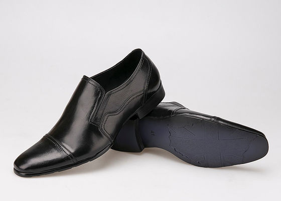 Bisnis Formal Pakaian Pernikahan Pria Sepatu Pakai tahan Letak Kulit Hitam Slip On Sepatu