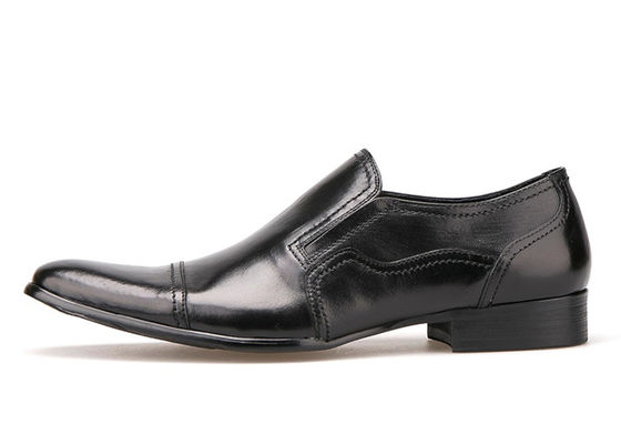 Musim semi / musim gugur Pria Pakaian Kulit Sepatu Square Toe Flat Sepatu Formal Bisnis
