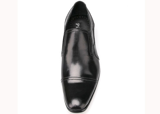 Musim semi / musim gugur Pria Pakaian Kulit Sepatu Square Toe Flat Sepatu Formal Bisnis