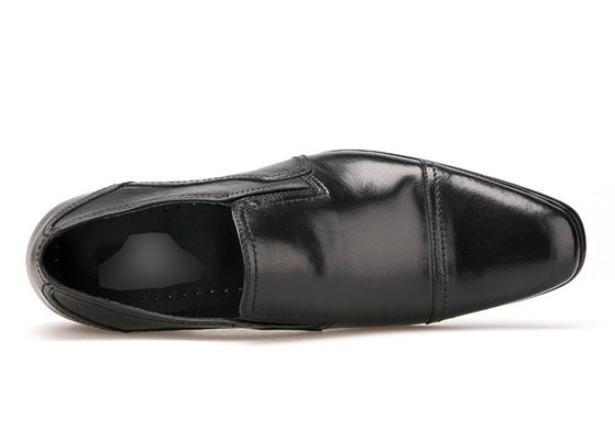 Musim semi / musim gugur Pria Pakaian Kulit Sepatu Square Toe Flat Sepatu Formal Bisnis