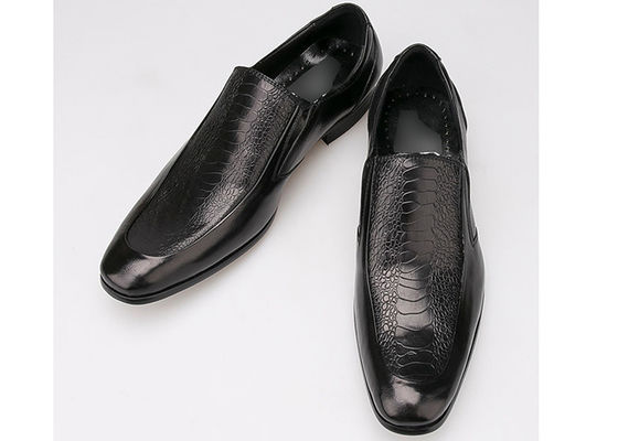 Slip On Round Toe Pria formal Dress Shoes Gaya Oxford Full Grain Kulit Dress Shoes